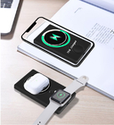 3 In 1 Power Bank 5000mah Qi Portable Wireless Charger For Iwatch