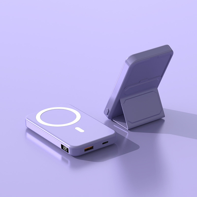 10000 Mah Led 4 In 1 Travel  Portable Charger Wireless Mini Magnetic Suction Power Bank